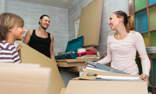 Removal team preparing a local house move in Woodford