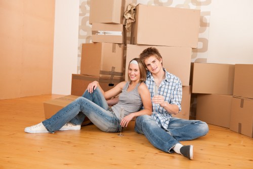 Office relocation team planning a move in Woodford