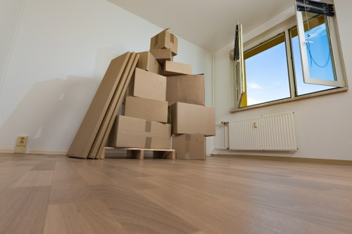 Local movers preparing a residential move in Woodford