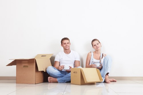Local removals team handling access challenges in Woodford