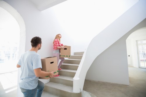 Low-carbon van used for eco-friendly removals in Woodford
